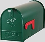 Boite aux lettres, Acier Vert, "Made in USA" - US-Mailbox