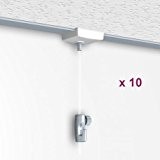 Boite de 10 Ceiling Hanger : système d'accroche pour faux plafond - 200 cm Newly H50