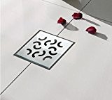 Bonde de douche de salle de bain de siphon de sol d'écoulement DN 50 verticale en acier inoxydable (Arco – 3)