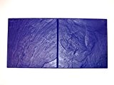 BonWay 32-484 Matrice souple en uréthane pour béton décoratif Motif ardoise Bleu 45,7 x 91,4 cm