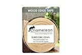 Bordure de Placage en bois de chêne européen/placage Edge Bande Ruban adhésif (22 mm Largeur x longueur de 7.5 m) – Qualité supérieure pré-collées ...