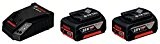 Bosch 1600A002TD Pack de 2 Batteries avec chargeur batterie 18 V 5,0 Ah professionnel