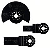 Bosch 2607017323 Set de 3 Lames pour outil multifonction accessoire Starlock