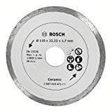 Bosch 2607019471 Disque diamant carrelage 110 X 22,23 X 1,7 mm