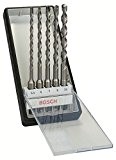 Bosch 2607019933 Assortiment de forets Robust Line SDS-plus-7 pour marteau perforateur Ø 5,5/6/7/8/10 mm 5 pièces