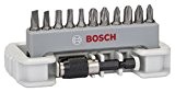 Bosch 2608522130 Set de 11 Embouts de vissage avec porte-embout ph1/ ph2/ ph3/ pz1/ pz2/ pz3/ t15/ t20/ t25/ s0 ...