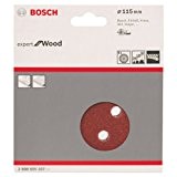 Bosch 2608605107 Disque abrasif pour ponceuse excentrique Ø 115 mm 8 Trous Grain 60/120/240 6 pièces