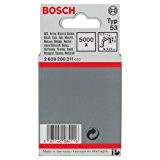 Bosch 2609200211 Agrafe à fil fin de type 53 11,4 x 0,74 x 10 mm, 5000 pièces