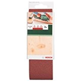 Bosch 2609256192 Bandes abrasives pour Ponceuses à bande Qualité rouge 60 x 400 1 feuille grain 60/1 feuille grain 80/1 ...