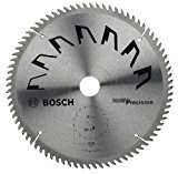 Bosch 2609256882 Précision Lame de scie circulaire 80 dents carbure Coupe nette Diamètre 250 mm alésage/alésage avec bague de réduction ...