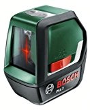Bosch Niveau Laser PLL 2 à niveau automatique et calcul d'angle avec housse de protection, cible et piles incluses 0603663400