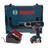 Bosch Professional GSB18-2-LI PLUS Perceuse visseuse à percussion 2 x 18 V 2 Ah (version et prise UK)