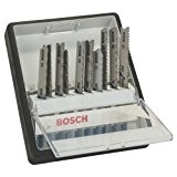 Bosch Robust Line / 2607010541 Coffret de lames pour scie sauteuse 10 pièces Métal Tige en U