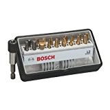 Bosch Robust Line Set L / 2607002582 Coffret d'embouts pour visseuse 18+1 pièces 25 mm