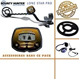 Bounty Hunter - Détecteur de Métaux Lone Star Pro avec son protège disque et casque audio