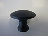 Bouton de meuble, bouton de porte en métal noir 31 mm