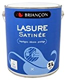 Briançon LASUREB5 Lasure Satinée Aqua  Blanc