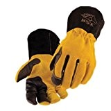 BSX Premium 3 Kidskin Finger Cowhide Back TIG Welding Gloves - BT88 MEDIUM by Revco BSX