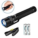Bundle: Olight S2A Baton Cree XM-L2 LED 550 Lumens Flashlight With AA Battery and TheNines Holster (Black)