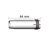 Buse gaz MIG/MAG en cuivre nickelé 84 x 19 mm cylindrique – Lot de 2 – pour de soudure Mo 36