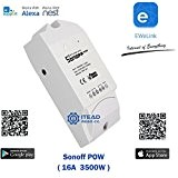 buynow365 sonoff VARO POW WiFi Switch with Power Consumption Measurement, max 16 A 3500 W, DIY Your personnel Smart Home (Work Ready For ...