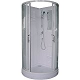 Cabine de douche complète CONCERTO, 1/4 de rond, 90 cm, Réf OLS226