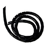 Cable-Core Gaine pour câbles en spirale Noir 12 mm x 10 m