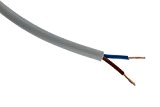 Câble d'alimentation électrique HO5VV-F 2x 1,5 Gris - 25m