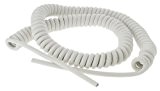 cable spiralé 3g1 mm longueur 3 mètres blanc
