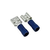 Cablematic - Homme terminal Faston Blue (6,3 mm) 100-Pack