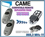 CAME TOP862NA / CAME TOP864NA Compatible Télécommande, 4 canaux 868,3Mhz fixed code CLONER. Remplacement de haute qualité pour LE MEILLEUR ...