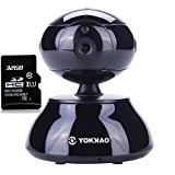 Caméra Wifi Yokkao® Caméra de Vigilance KK001 IP de surveillance Pan/Tilt d'intérieur haute Définition HD 720 P Capteur CMOS Compression ...