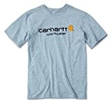 Carhartt .101214.034.s003 Core T-shirt pour homme logo, S/S, XS, gris chiné