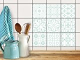 Carrelage adhésif - Feuille adhésive décorative carreaux | Stickers mosaïques muraux pour salle d'eau et credence cuisine | Stickers carrelage ...