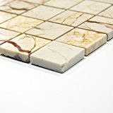 Carrelage mosaïque Verre Carrelage mosaïque marbre carré sol salle de bain wc neuf 8 mm # 422