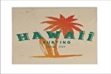 Carrelage Nostalgique Platine Surf Hawaï imprimées céramique 20x30 cm