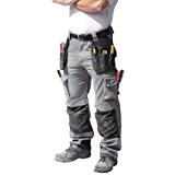 Caterpillar C172 - Pantalon cargo de travail, coupe régulière - Homme (Taille 102cm) (Gris/Noir)
