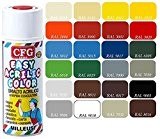 CFG - RAL3001 - Bombe 400 ml de vernis acrylique, séchage rapide, couleur rouge trafic