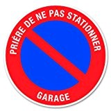 Chapuis DS29 Disque pvc adhésif D 280 mm Garage stationnement interdit