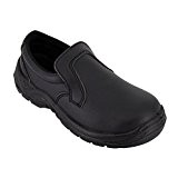 Chaussure de cuisine Noire - Chaussure de travail alimentaire Noire avec coque de protection ISO20346 Pointure 40