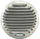 circulaire en aluminium Grille pour entrée d'air circulaire ø 150 mm (15,2 cm), grille de ventilation en aluminium 15,2 cm (150 mm), rond en ...