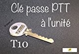 cle pass PTT T10 pour boites aux lettres universelle
