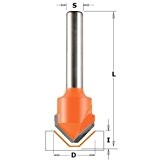 CMT Orange Tools 915,001,11 Fraise à Rainurer en v hw) (90° s d 18 x 8 x 60 7,45 (alucobond)