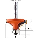 CMT Orange Tools 938.187.11 Fraise à rayon concave avec roulement HM S 8 I 12.7 R 3 D 18.7