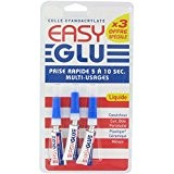 Colle Easy glu Cyanolite - Liquide - 3 tubes de 3 g