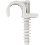 Collier cheville plastique blanc simple- Tube Ø 20 mm Vendu par 100 Fix-Ring ING Fixation