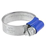 Colliers de serrage réglables en acier inoxydable Bleu bande de tuyau 22 mm - 32 mm