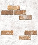 Contact Paper Self-Adhesive wallpaper Shelf Liner [DBS-21 : 1.64 feet X 9.84 feet] by Brick pattern contact paper