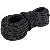 Corde Cordage en Polyester 10mm 20m Noir Tressé PES multifilament