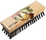 Cottam iwi00055 sur fil en acier robuste Tête de balai avec dos en bois et zinc plaqué Socket – en bois